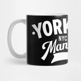 Yorkville Minimalist Logo - Manhattan Chic Apparel - New York City Mug